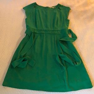 Green cocktail dress